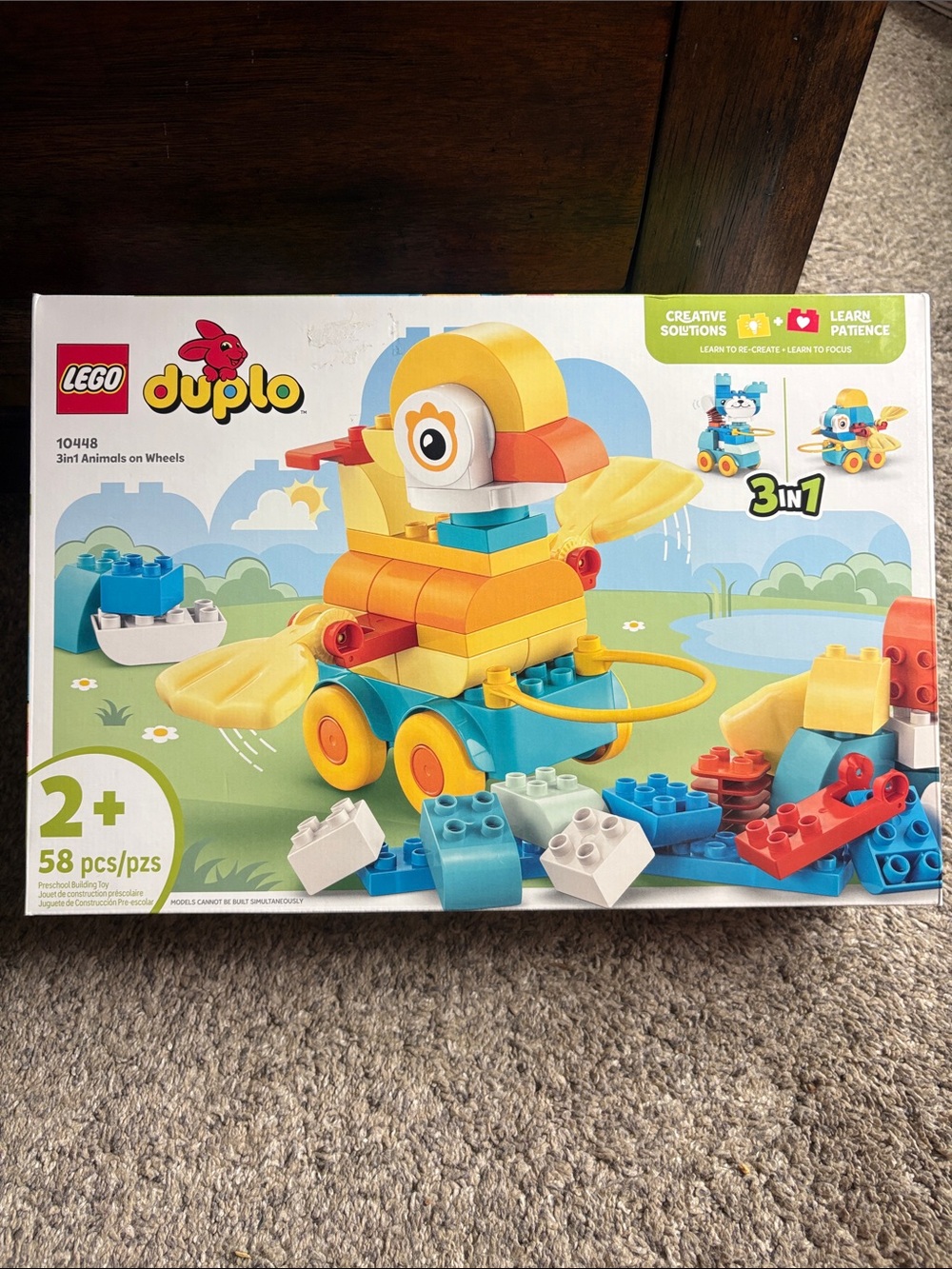 Brand-new Lego Duplo Set 10448 (3 in 1 Animals on Wheels)